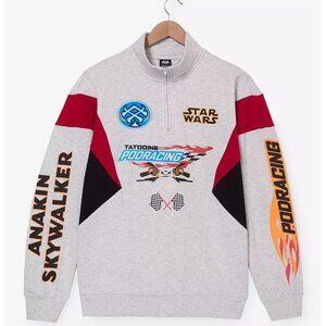 Disney: Star Wars: Tatooine Podracing - Quarter Zip-Up Crewneck [MEDIUM] *NWT*